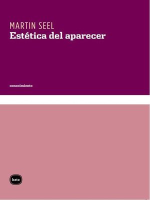 cover image of Estética del aparecer